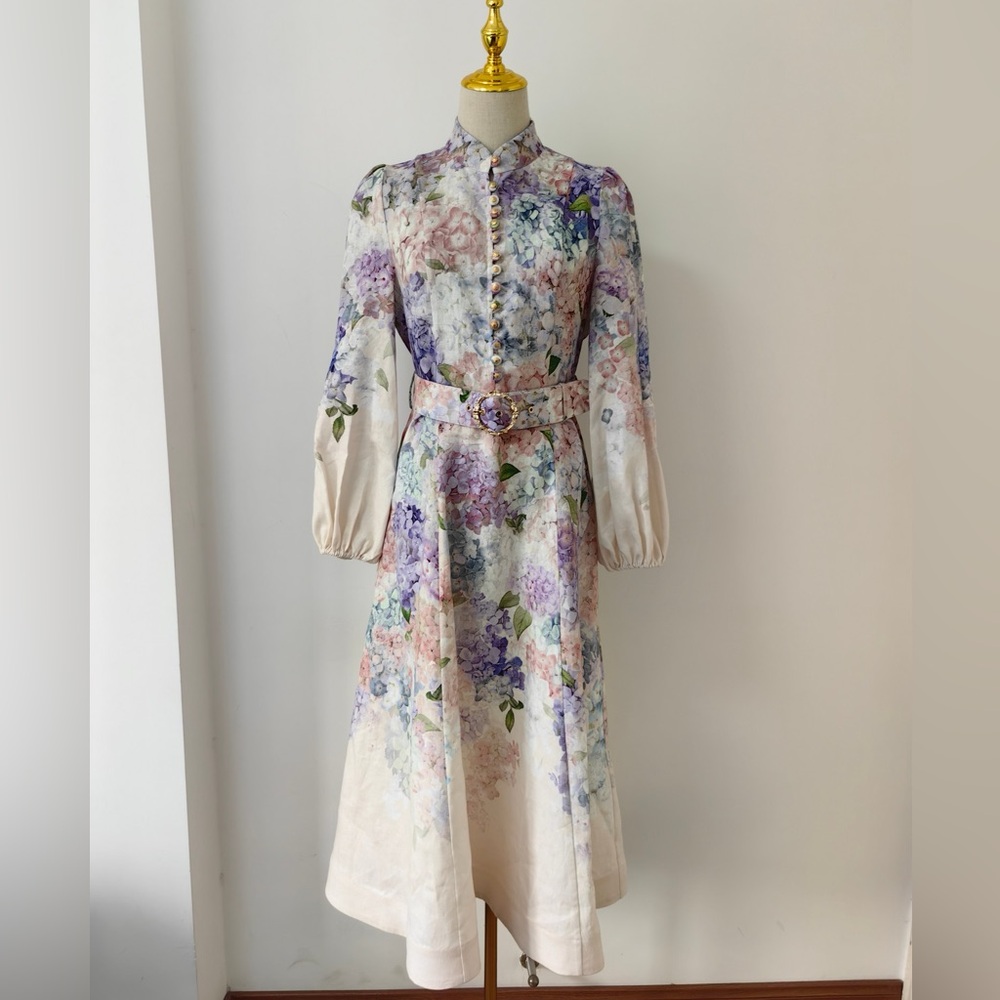 Zimmermann Dawning Buttoned Midi Dress, NWT